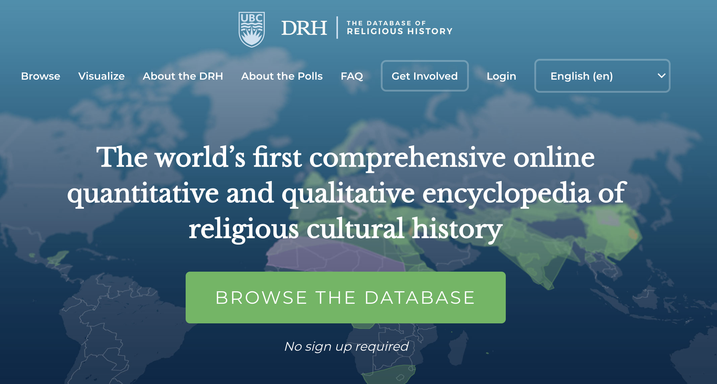 The Database of Religious History
